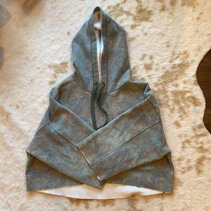 Free people camo cropped hoodie